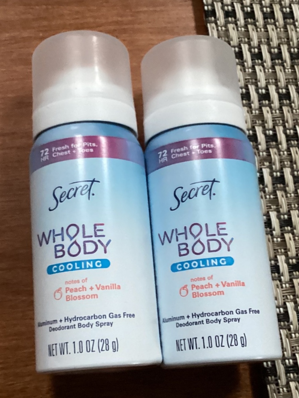 Secret Whole Body Cooling deodorant body spray bundle